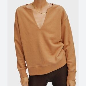 Thakoon Camel V-Neck Sweater